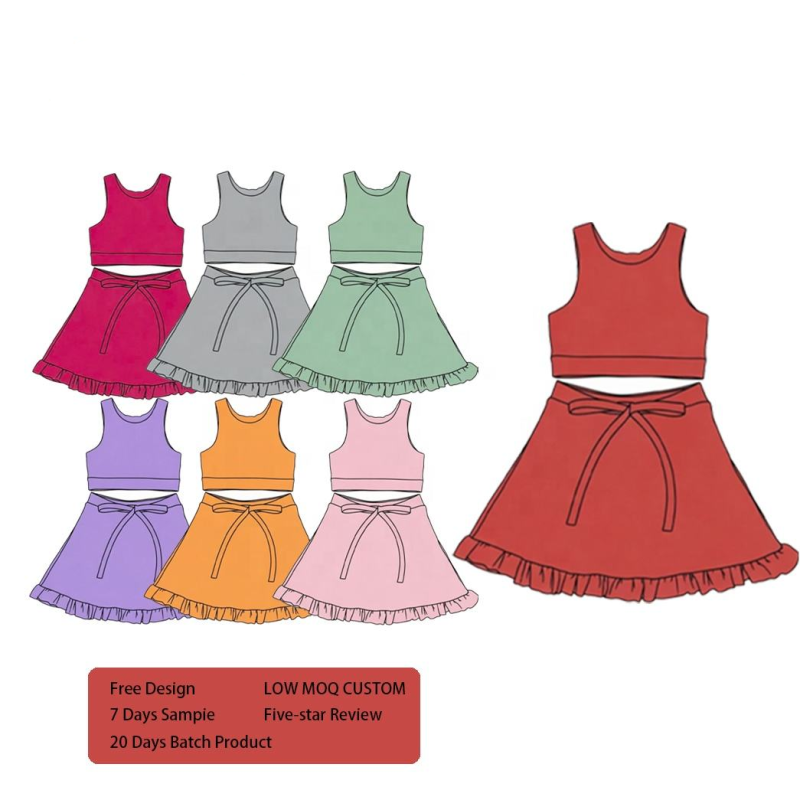 New Red Yoga Outfits Energetic Style High Quality Custom Girls' Yoga Clothes ODM OEM Hot-selling Styles