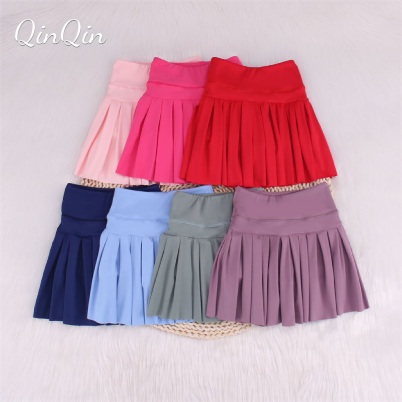Girls Fashion Yoga Skirt Mesh Trim Built-in Shorts Custom Pattern Sports Customizable
