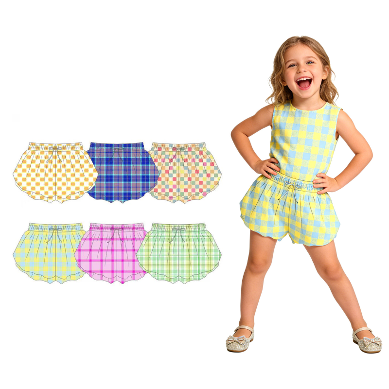 QinQin Custom Girls Sports Butterfly Shorts Little Girl Boutique Colours Prints Kids Wholesale Toddler Girl Butterfly Shorts