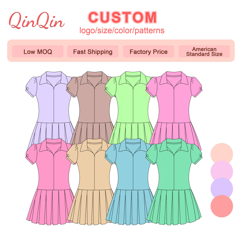 WEIWEI Kids Yoga Unitards - Summer Tennis Dress Toddler Baby Girl Dresses