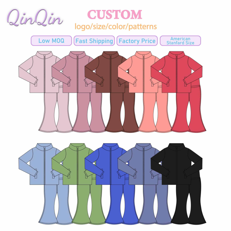 QinQin Girls Kids Yoga Practice Fitness Set with Cross Strap Back Top and Butterfly Bow Shorts for Children Active Sportswear