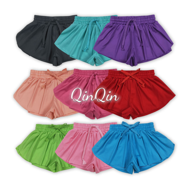 Solid Color Sport Shorts for Kids Lightweight Breathable Fabric Perfect for Running Playground & Summer