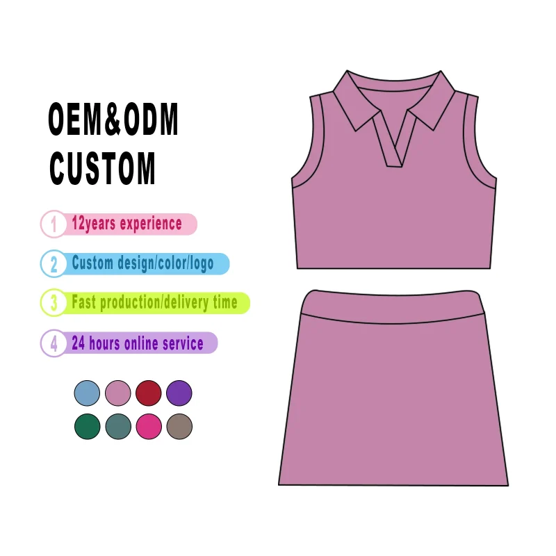 Custom Color Kids Yoga Sets-Girls Tennis Butterfly Shorts Skirts Training Bras Dress Youth Yogawear