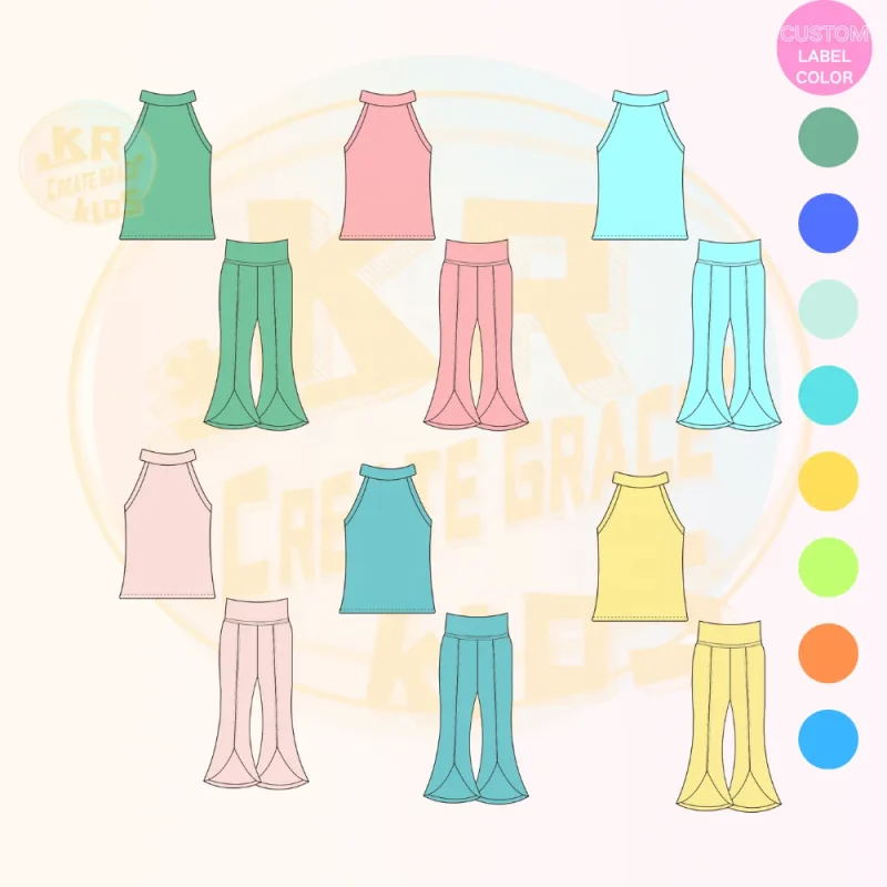 KERUI 2025 Custom Logo Girl Outfits Workout Fitness Jogger 2 Pieces Sets Summer Macaron Yoga Set Nylon Short Sleeves Tracksuit