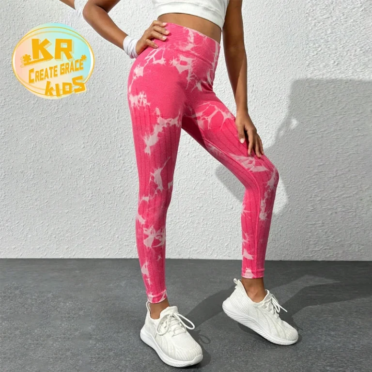 Seamless Stay-Dry Kids Yoga Pants Bulk Wholesale Discounts with BSCI Audited Compliance