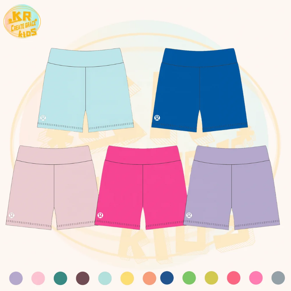 Custom Color Girls Plain Children Athletic Wear Teenager Fitness Yoga Training Dance Tennis Skirts for Kids - Image 3