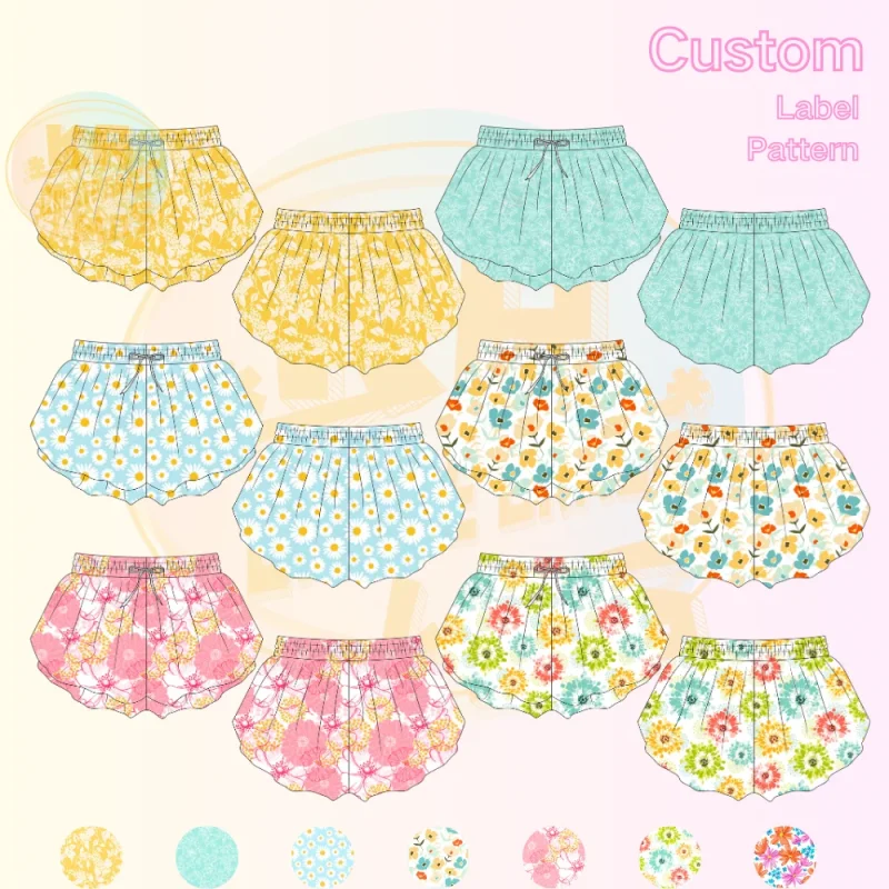 KERUI 2025 Custom Logo Butterfly Shorts 2 in 1 Girls Shorts Tennis Skirt Soft Sports Leggings Yoga Gym Tennis Butterfly Shorts