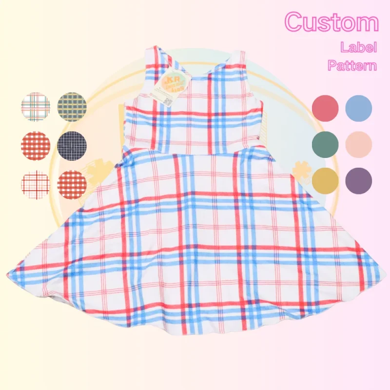 KERUI Girl's Cross Suspender Sleeveless Yoga Dress Infant Summer Tennis Dress Kids Comfortable Nylon Cotton Sports Dress