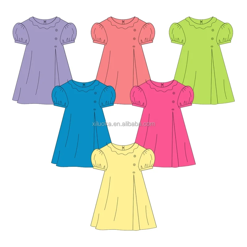 Girls Yoga Dress with Bubble Sleeves Stretchy Soft Kids Fitness Dress for Children Sports Play Dance Twirl Outfit