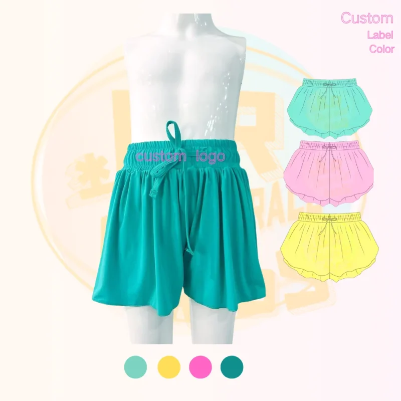 Baby Kids Girl Skirt Tennis Sports Pants butterfly Shorts Yoga Sweet Girl Trousers Kids Active Wear
