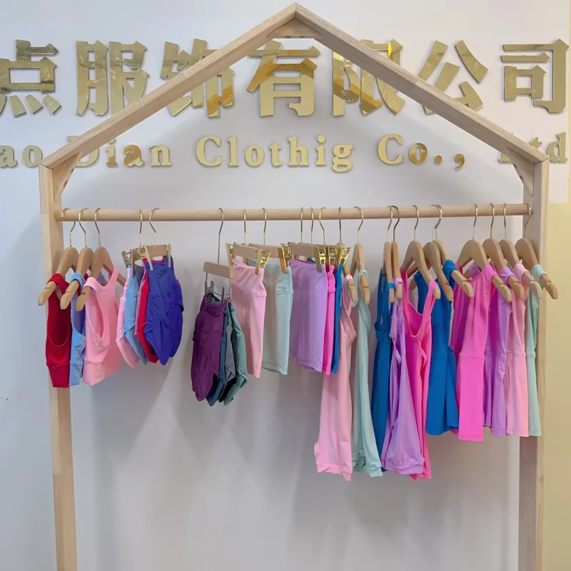 High Quality Baby Girl Workout Sports Wear Athletics Vest Butterfly Shorts 2in1 Skirts Set Youth Kids Tennis Gymnastics Clothing