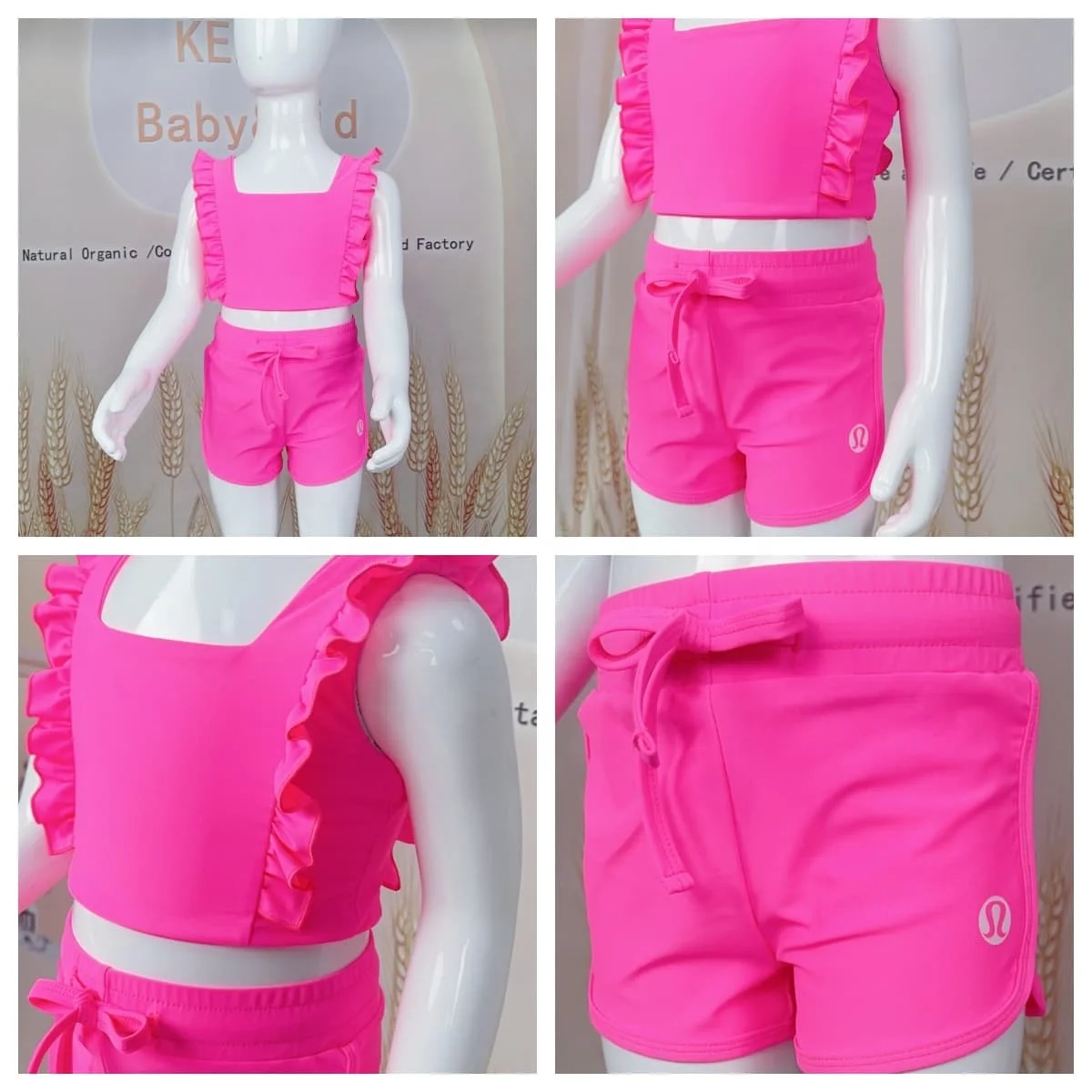 High-quality, durable yoga wear for kids designed for flexibility and comfort. Perfect for B2B wholesale buyers seeking premium products.