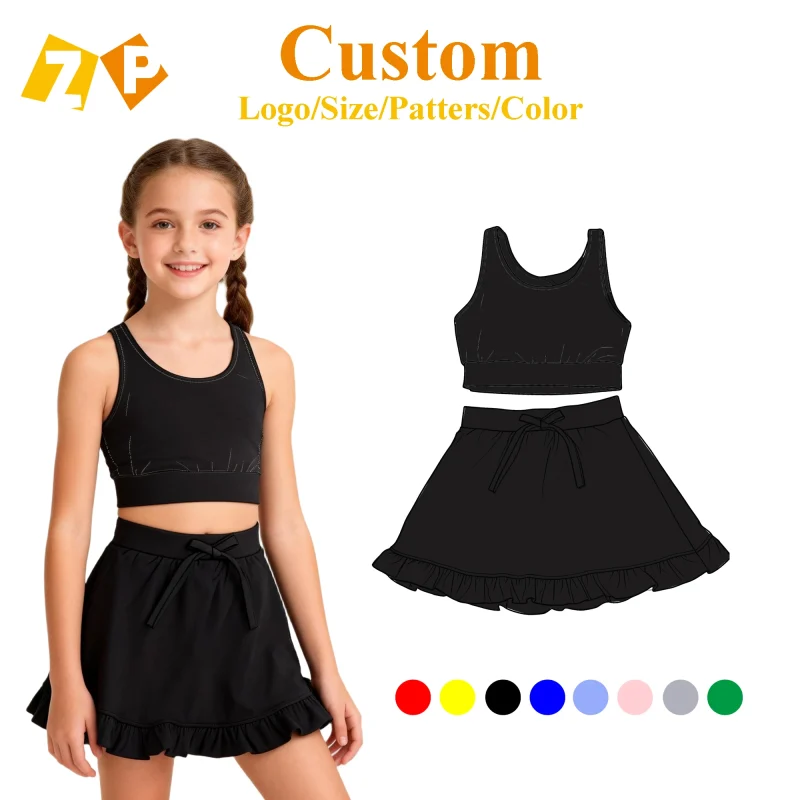 Zhengpai Wholesale New Design Kids Sport Clothes Plain Color Comfortable Yoga Baby Girls Clothing Sets Leggings Workout