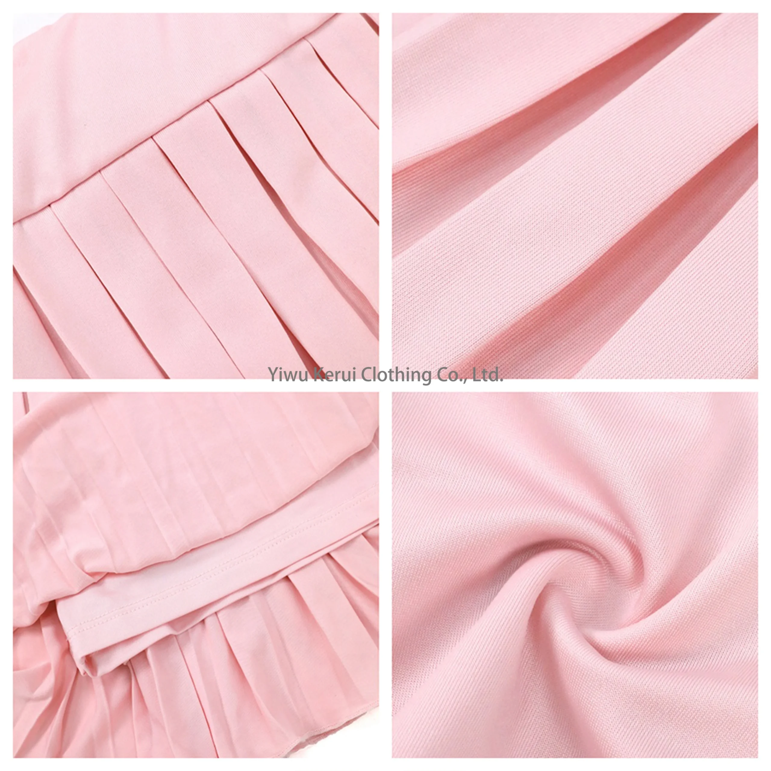 KERUI New Design Baby Girl Sportswear Pleated Yoga Skirt with Bow Decoration Casual Summer Clothes Breathable for Children - Image 5