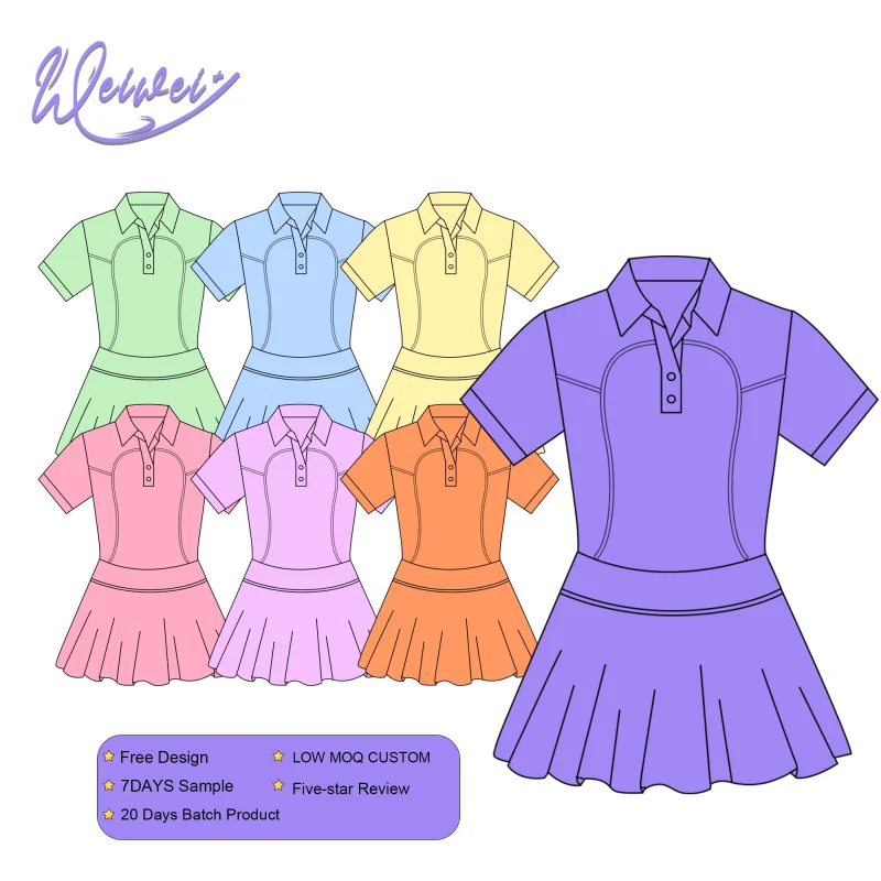 WEIWEI Kids Yoga Gymnastic Clothing - Wholesale Children Girl Dress Custom Logo