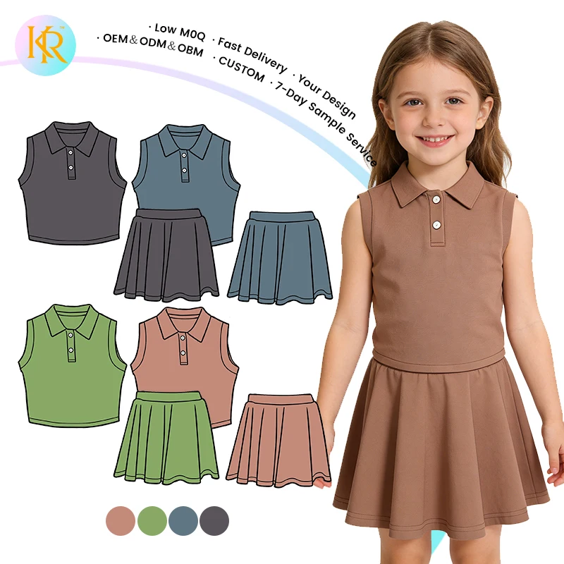 Stylish girls' activewear in vibrant pepper tones, perfect for B2B wholesale buyers seeking trendy, high-quality athletic apparel for kids.