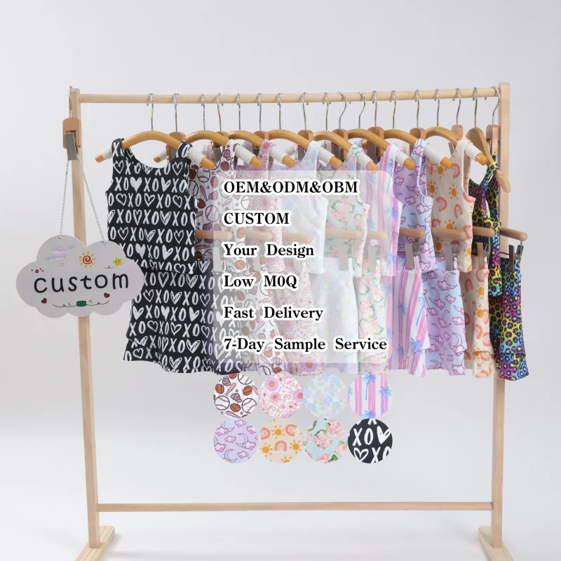 Kerui Custom Adults Active Wear Kids Tennis Sets Girls Sports Printed Golf Suit Girls Athletic Wear Tennis Skirt Yoga Skirt Set