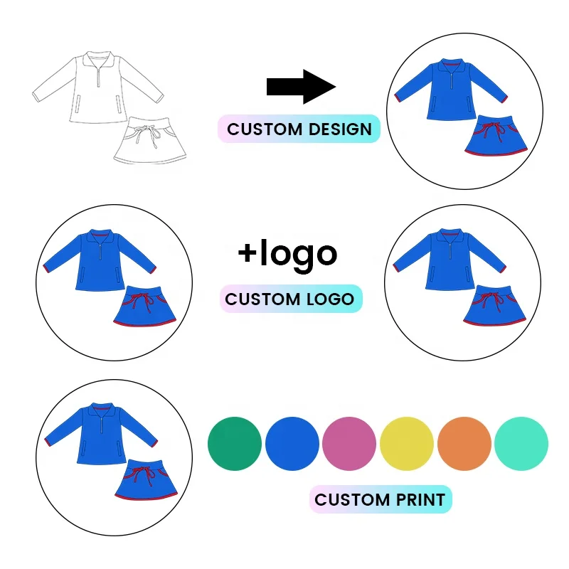 Kerui Fall Winter Yoga Material Active Wear Kids Gym Girls Sports Wear Clothing Sets Customized Girls Gym Sets - Image 3