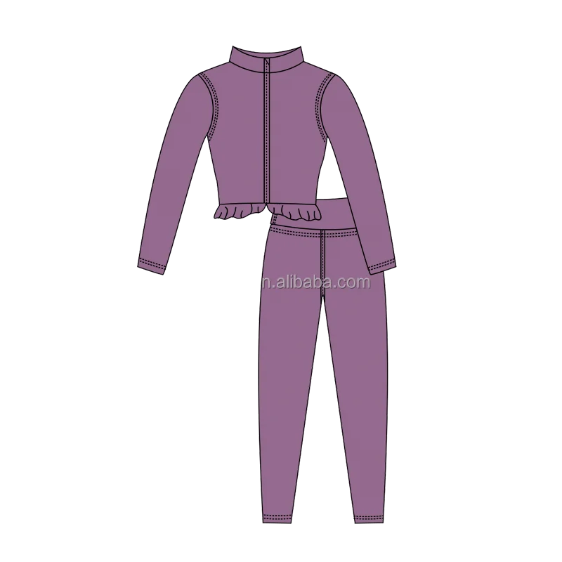 Breathable Nylon Spandex Children Fitness Running Clothes Set High End Girls Yoga Sportswear Fall Style Teen Workout Clothing