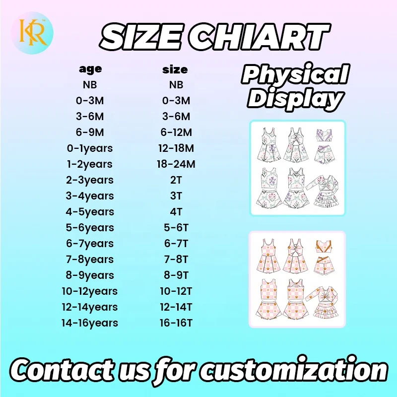 Kerui Girls Sports Custom Pattern Kid Gym Fitness Short Girls Summer Kids Yoga Set Girls Summer Dresses - Image 3