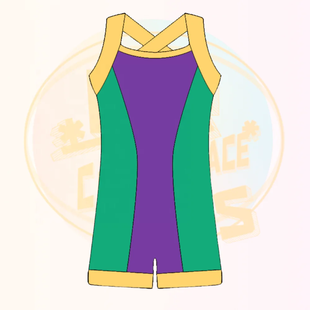 Carnival Theme Design Mardi Gras Apparel Athletic Gym Activewear Set Children's Wear Print Yoga Training Dance Sports Suit - Image 4