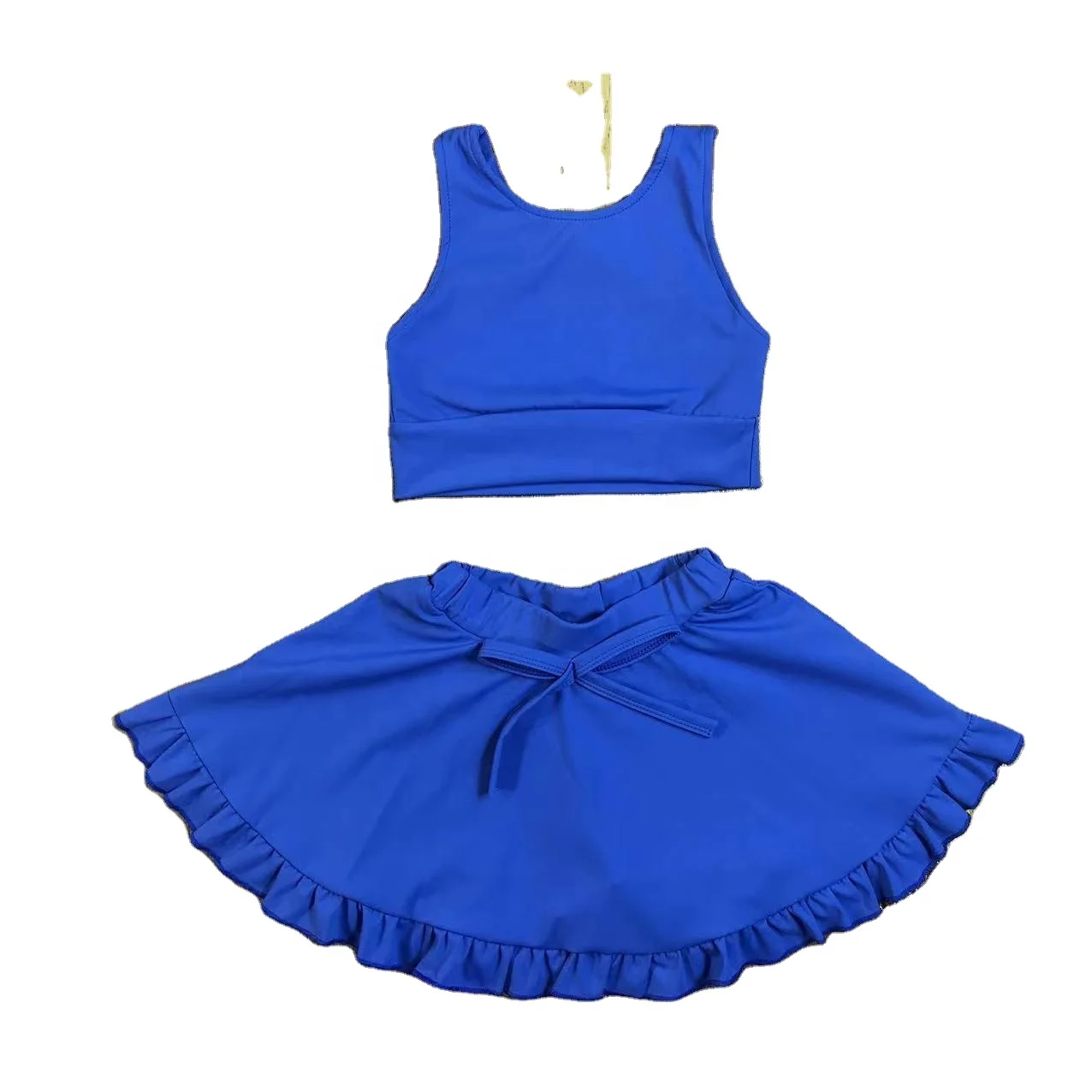 Wholesale RTS Casual Style Solid Color Two-Piece Eco-Friendly Yoga Clothing Sets for Girls All Seasons Factory Price - Image 3