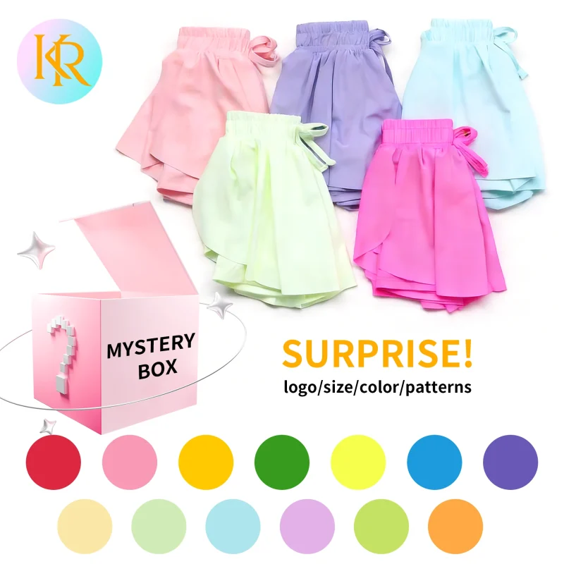 Girls AthleticWear Wholesale Modern Design Girls Solid Color Mystery Box Athletic Comfy Long Sleeves Zip-up Top and Skirt