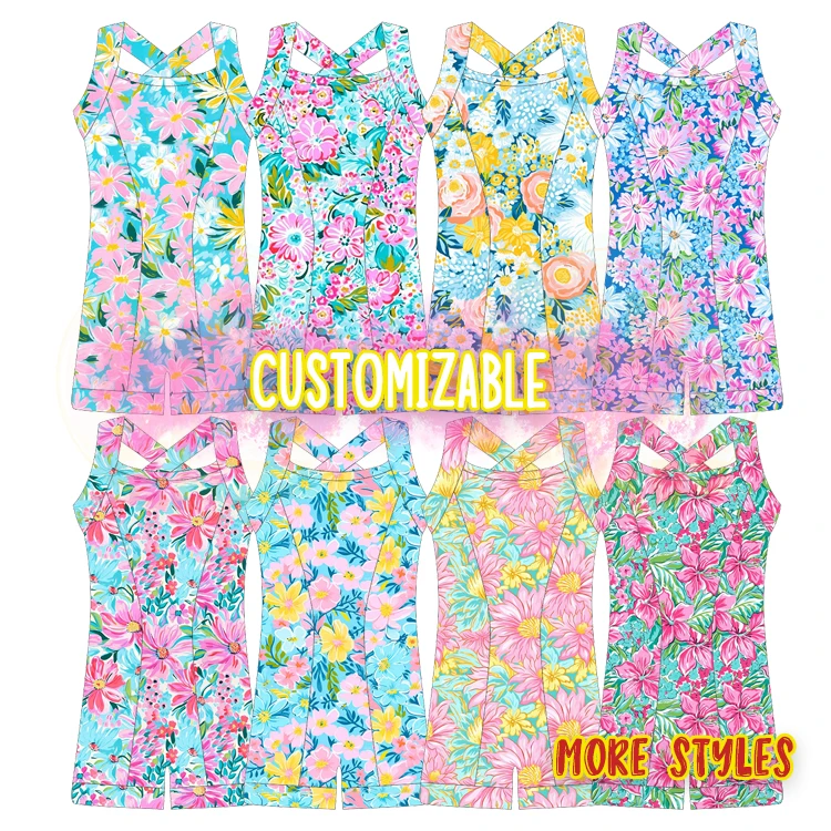 New Design Kids One Piece Workout Clothing Active Wear Fitness Sports Bodysuit Girl Gym Yoga Jumpsuit