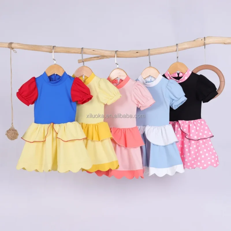 New Girls Clothing Dresses Little Girls Child Outfit Kids Party Dress Girls Dresses