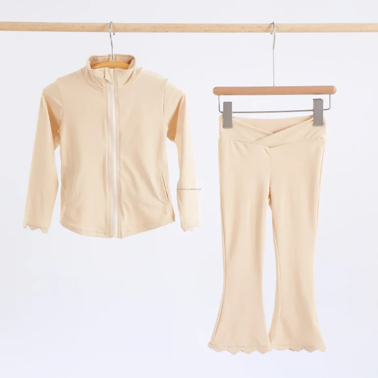 Ruffled Kids Yoga Sets Small Batch Production for Brands (GOTS Certified Certified)