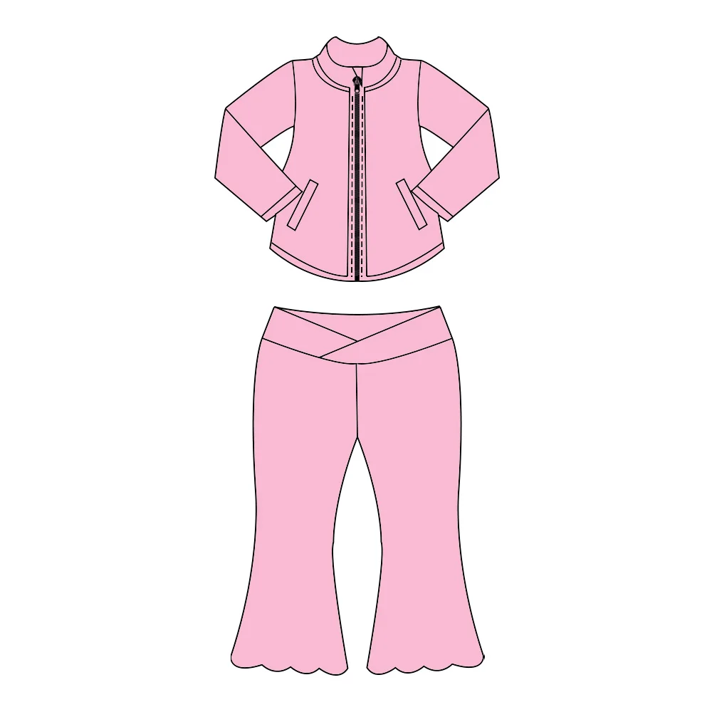 Wholesale girls' tide activewear in vibrant colors, designed for comfort and performance. Ideal for retailers seeking quality children's sports apparel.