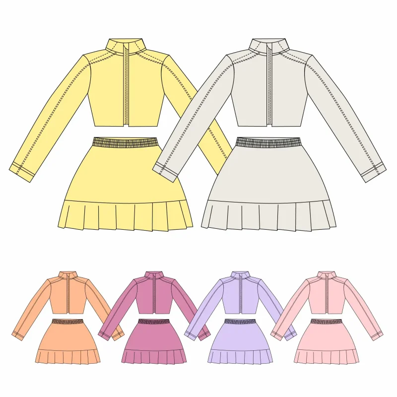 WEIWEI Girls Long Sleeve Yoga Dress Custom Color Logo Printing Soft Stretchy Kids Active Wear for Dance Fitness