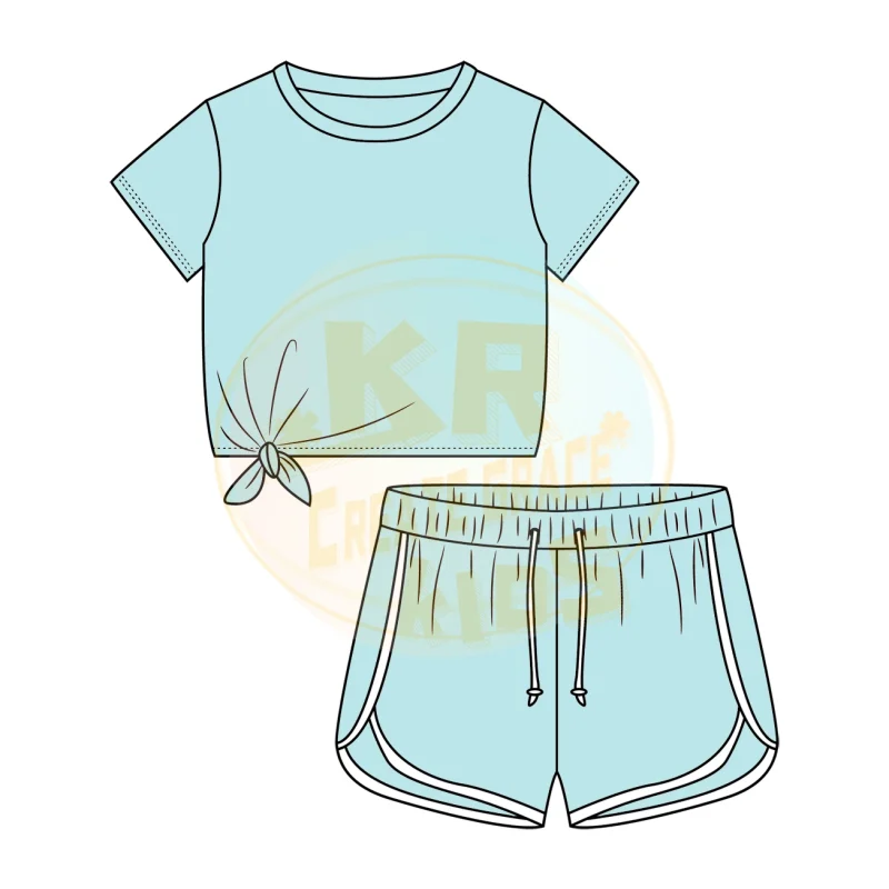 Custom Logo Casual Kids Set Solid Color Boys Girls Yoga Wear Suit Comfort Sports Wear Wort Out Sports Yoga Sets