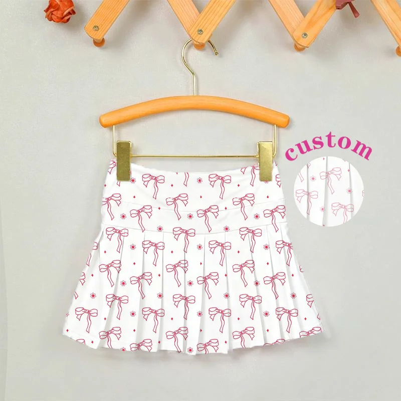 KERUI Children's Golf Miniskirt Active Wear Kids Girls Butterfly Printed Yoga Skirts Girls Kids Summer Tennis Miniskirts