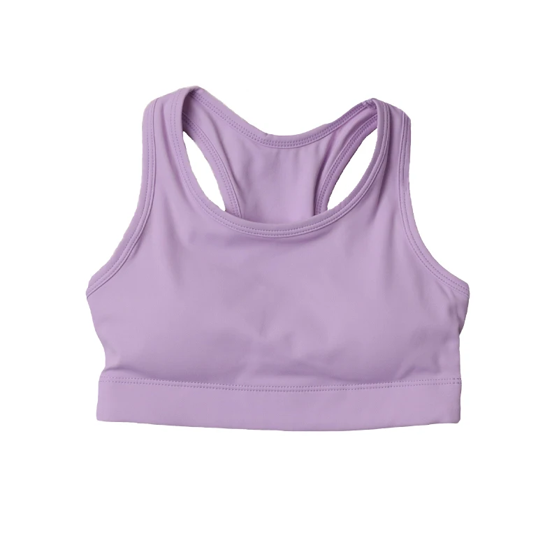 Custom Logo Girls Sports Butterluxe Training Bra Strappy Sports Bra Scoop Neck Yoga Bra for Teens Comfort Dance Crop Top - Image 6