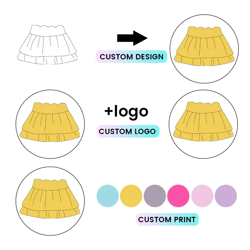 KERUI Girls Sports Girls Yoga High Stretch Double Layer Skirt Built in Shorts Toddler Girl Scallop 2-layer Cake Tennis Skirt - Image 4