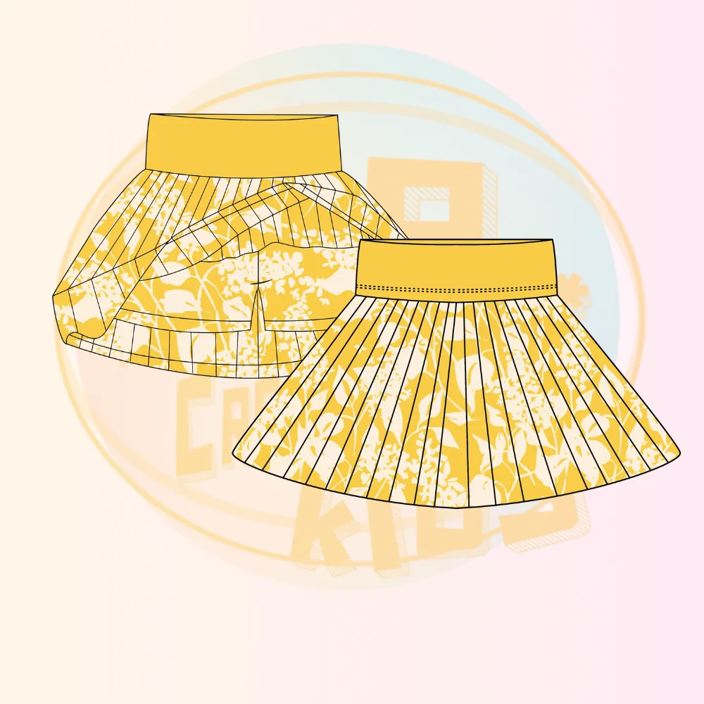 KERUI 2025 Girl Sports Skirts Quick Dry Custom Prints Sports Skirts Kids Tennis Yoga Skirts with Shorts - Image 4