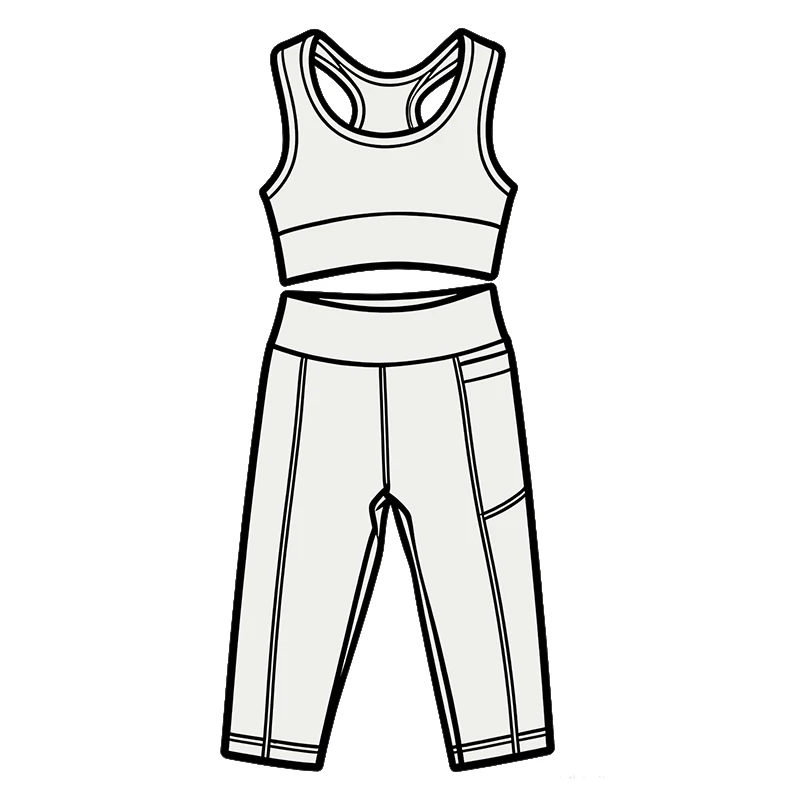 Wholesale girls' crossback yoga tops in premium fabrics, designed for comfort and style—perfect for retailers seeking quality activewear.