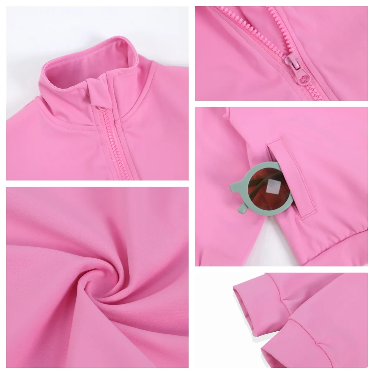 Kerui Long Sleeve Zipper Top and Skirt Set Fashion Yoga Kids Gym Set Active Wear Tennis Children Dress - Image 5