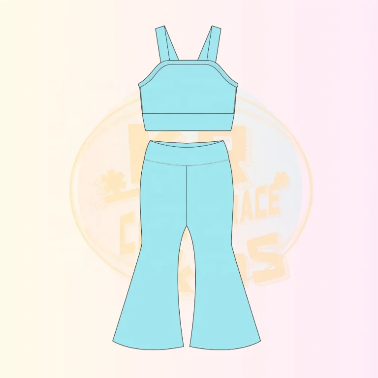 Customized Suppliers Professional Heart Print Toddler Yoga Outfit Manufacturing