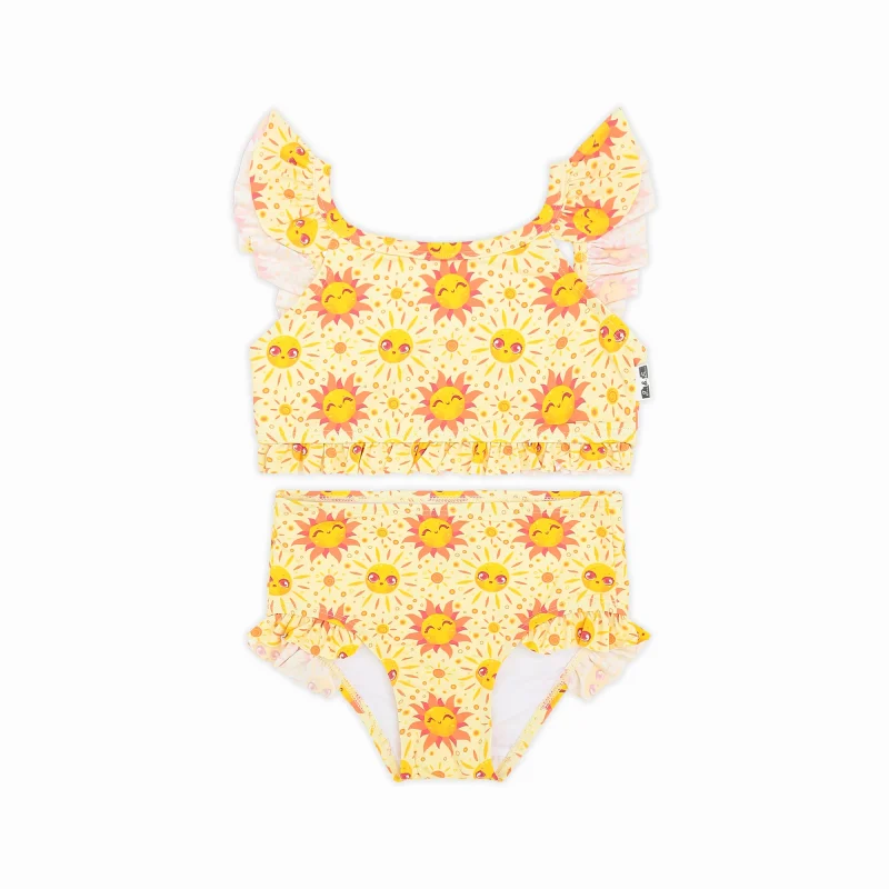 Baby Girl Swimsuit UPF 50+ Soft Ruffle Infant Swimwear Quick Dry Fabric Pool Beach Summer Toddler Clothing