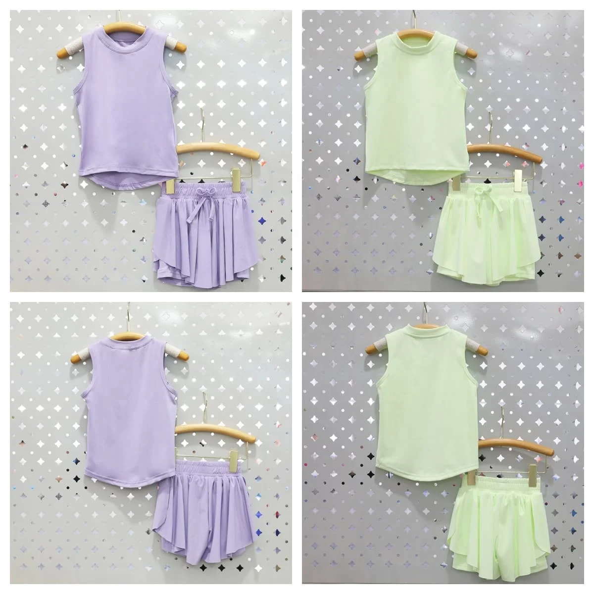 Kerui Kids Yoga Tops Baby Gym Infants Yoga Tanks Toddlers Girl Plain Breathable Sweat Absorbing Nylon Vest - Image 6