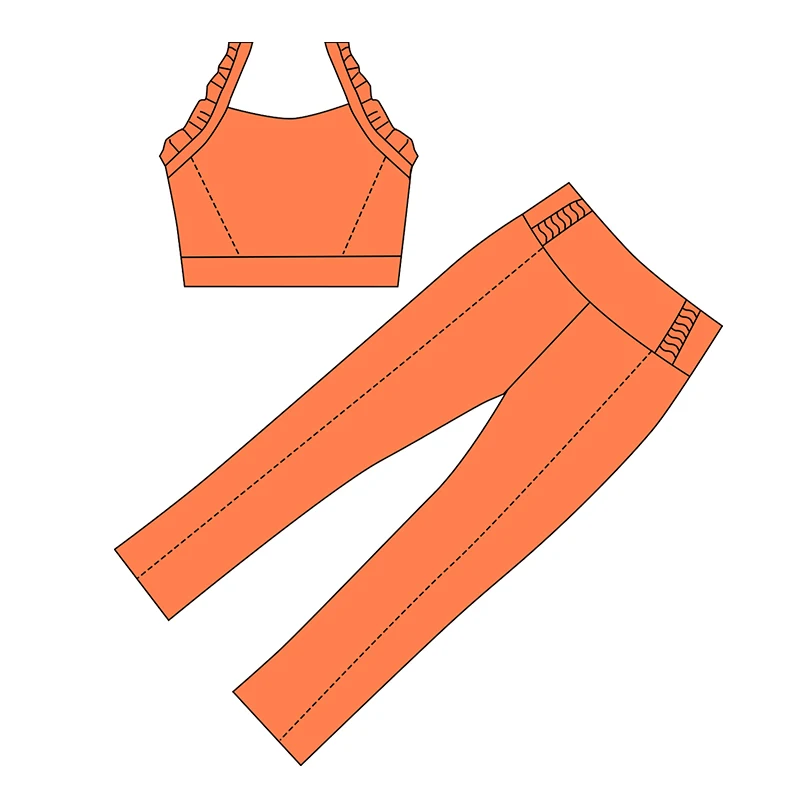 Wholesale kids' yoga wear in vibrant designs, perfect for retailers seeking high-quality, comfortable, and stylish activewear for children.