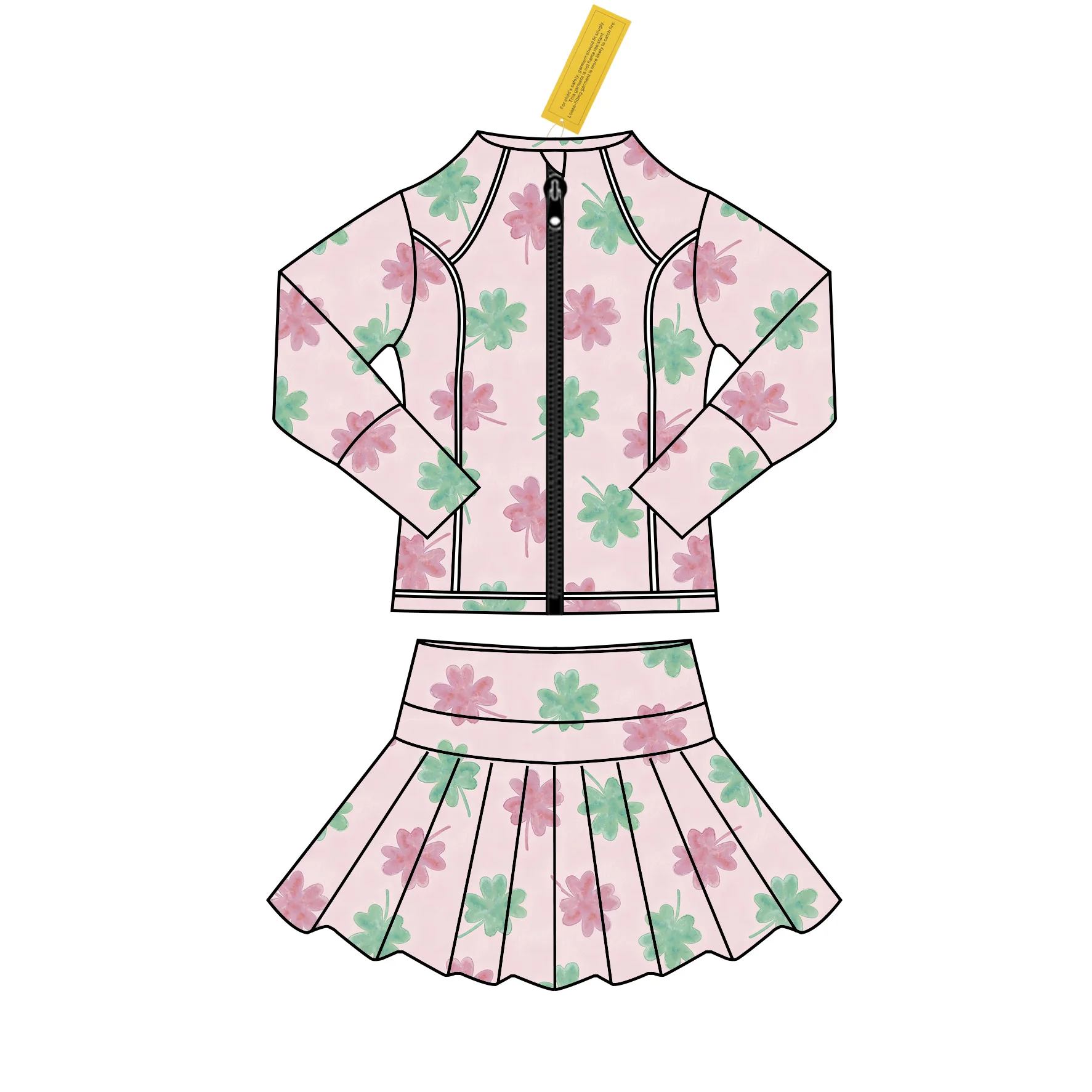 Colorful kids' activewear showcasing unique designs, perfect for B2B wholesale buyers seeking high-quality, one-of-a-kind apparel for active lifestyles.