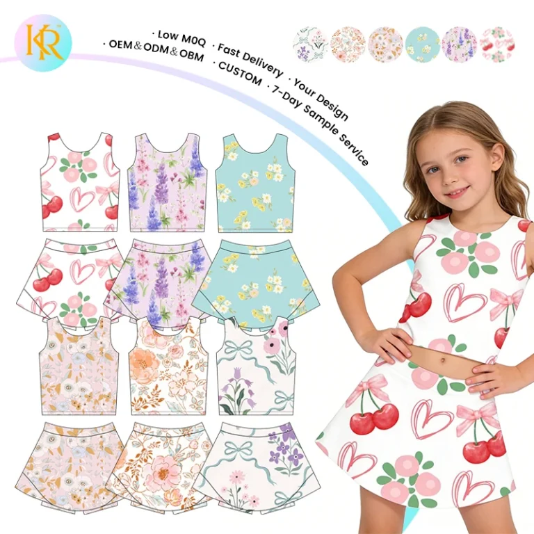 Full-Package Production Professional Kids Metal Activewear Manufacturing