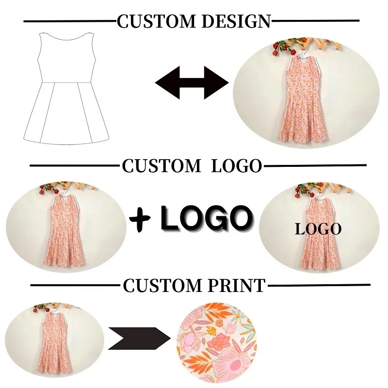 KERUI Kids Dress Clothing Manufacturer Active Wear Girls Sleeveless Nylon Dress Toddler Girls Sports Flower Print Yoga Dress - Image 3