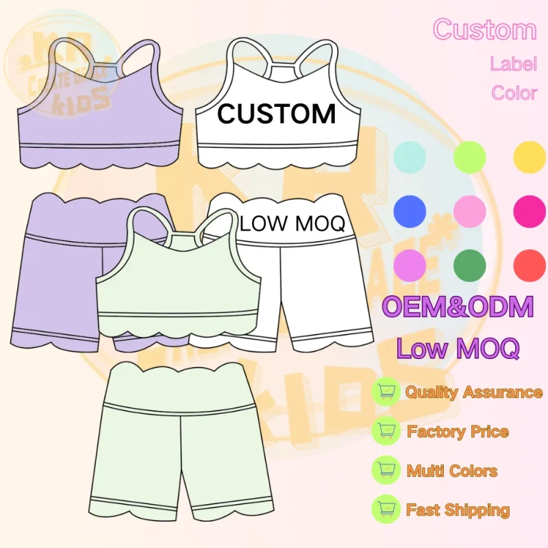 KERUI Baby Girls Clothing Yoga Sportswear 2 Piece Sets Kids Solid Running Top Pants Suits  Girl Outdoor Clothes