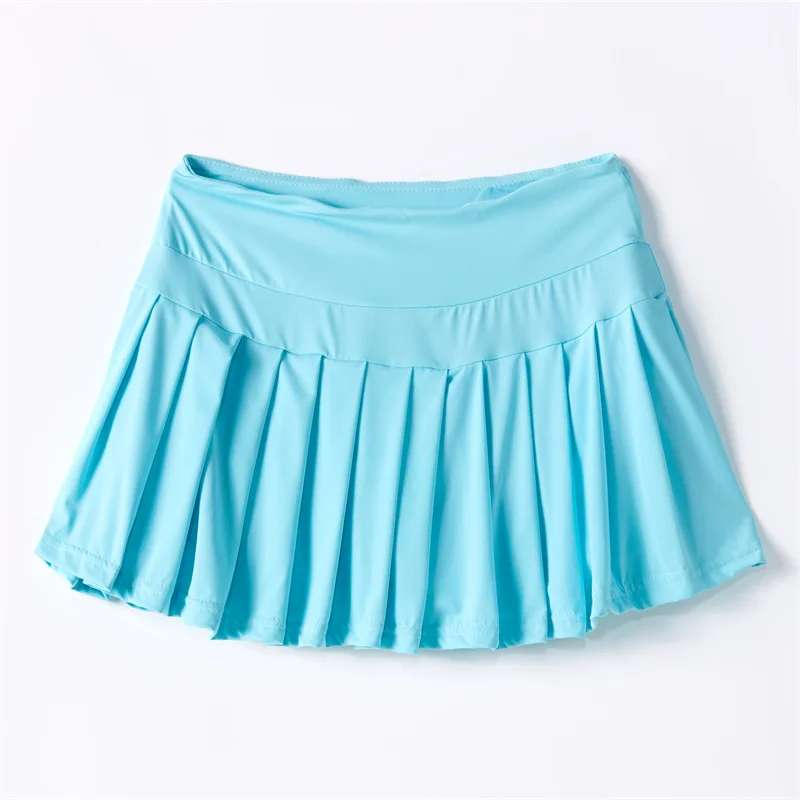 2-in-1 Breathable Eco-Friendly Quick-Dry Active Sports Skort Girls Children Mini Length Tennis Skirt Shorts Summer Athletic - Image 2