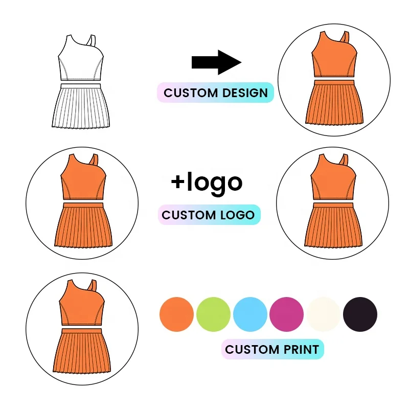 Kerui Girls Sports Kids Yoga Set Custom Gym Fitness & Yoga Wear Girls Dresses Sportswear Tennis Skirt Girls Clothing Sets - Image 4