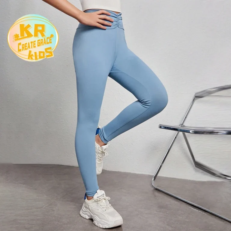 Fast Delivery Contrast Piping Youth Yoga Pants Best Manufacturers – Private Label Service
